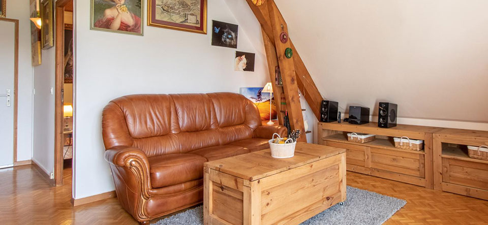 salon et cuisine entièrement équipée gite des curiosités situé à 600 m d'altitude en Haute Savoie village de Moye proche de Rumilly